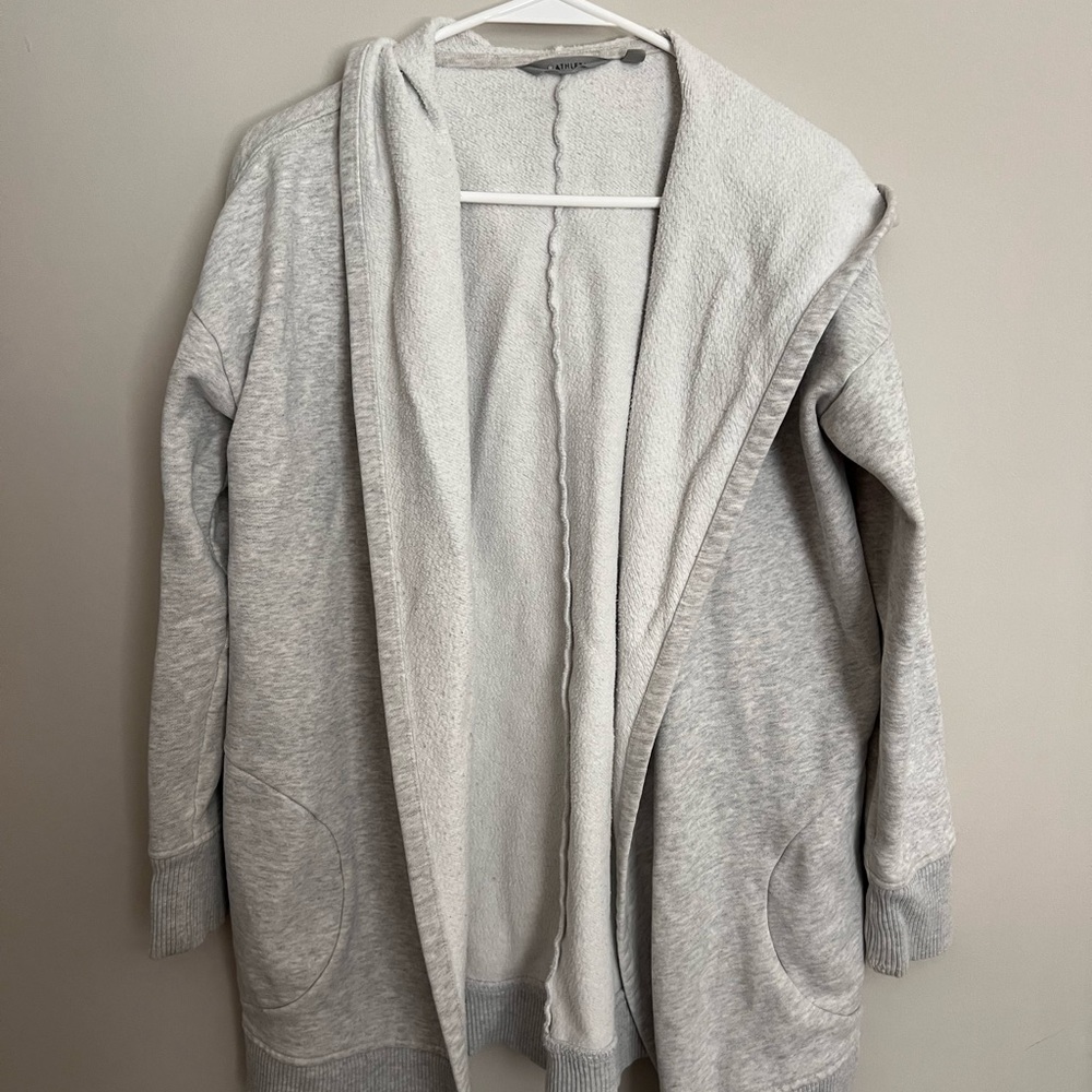 Athleta Hooded Cardigan Sweatshirt